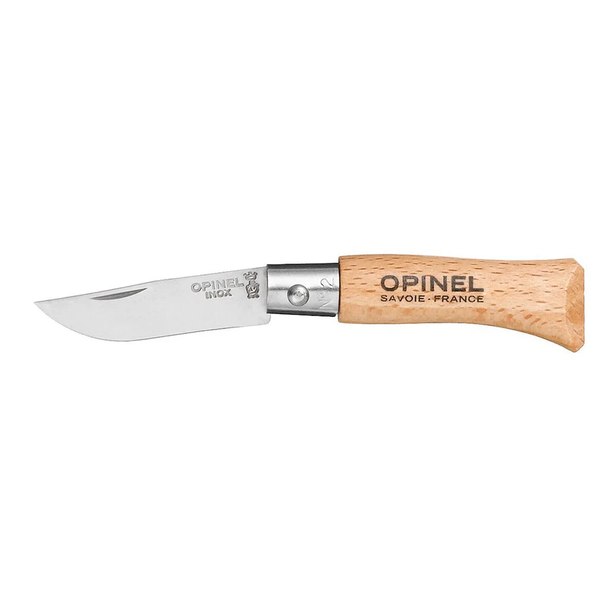 Navaja Opinel Nº2 Acero Inoxidable Madera de haya 3,5 cm