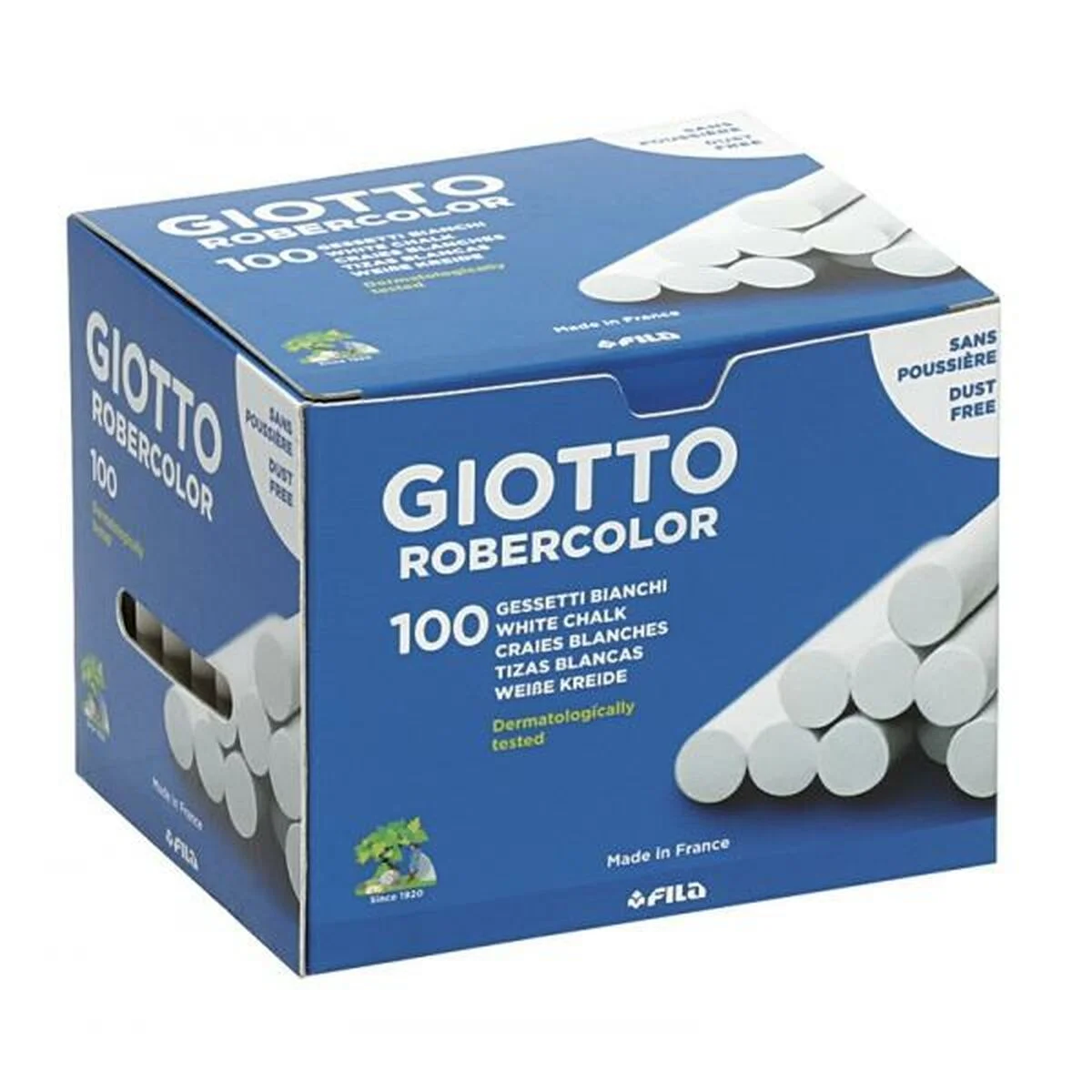 Tizas Giotto Robercolor Blanco 16 Unidades 100 Piezas