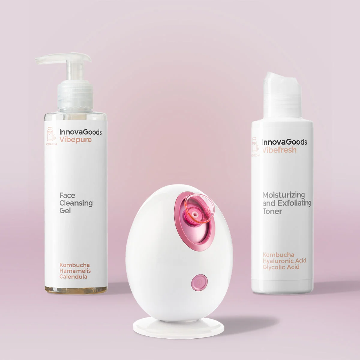 Pack Tratamiento Facial Limpieza Profunda Kombucha InnovaGoods .