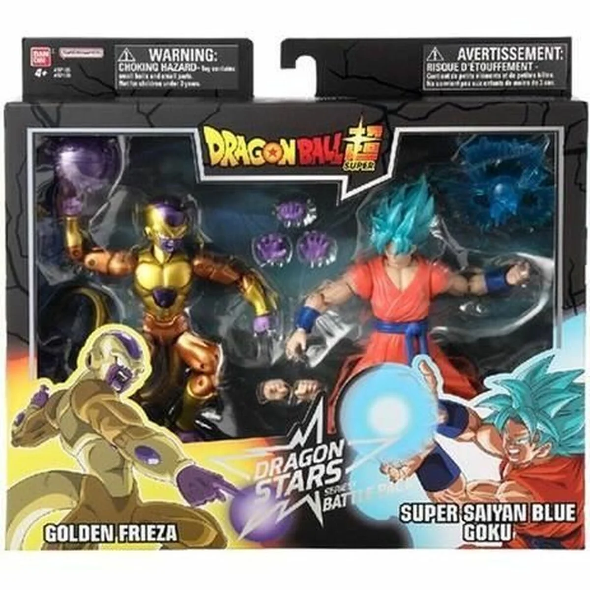 Figuras de Acción Dragon Ball Super Dragon Stars: Golden Frieza vs Super Saiyan Blue Goku 17 cm