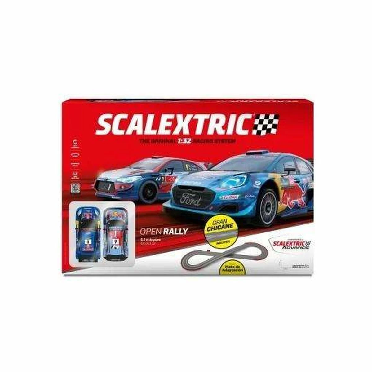 Pista de Carreras Scalextric Open Rally 233 x 77 cm