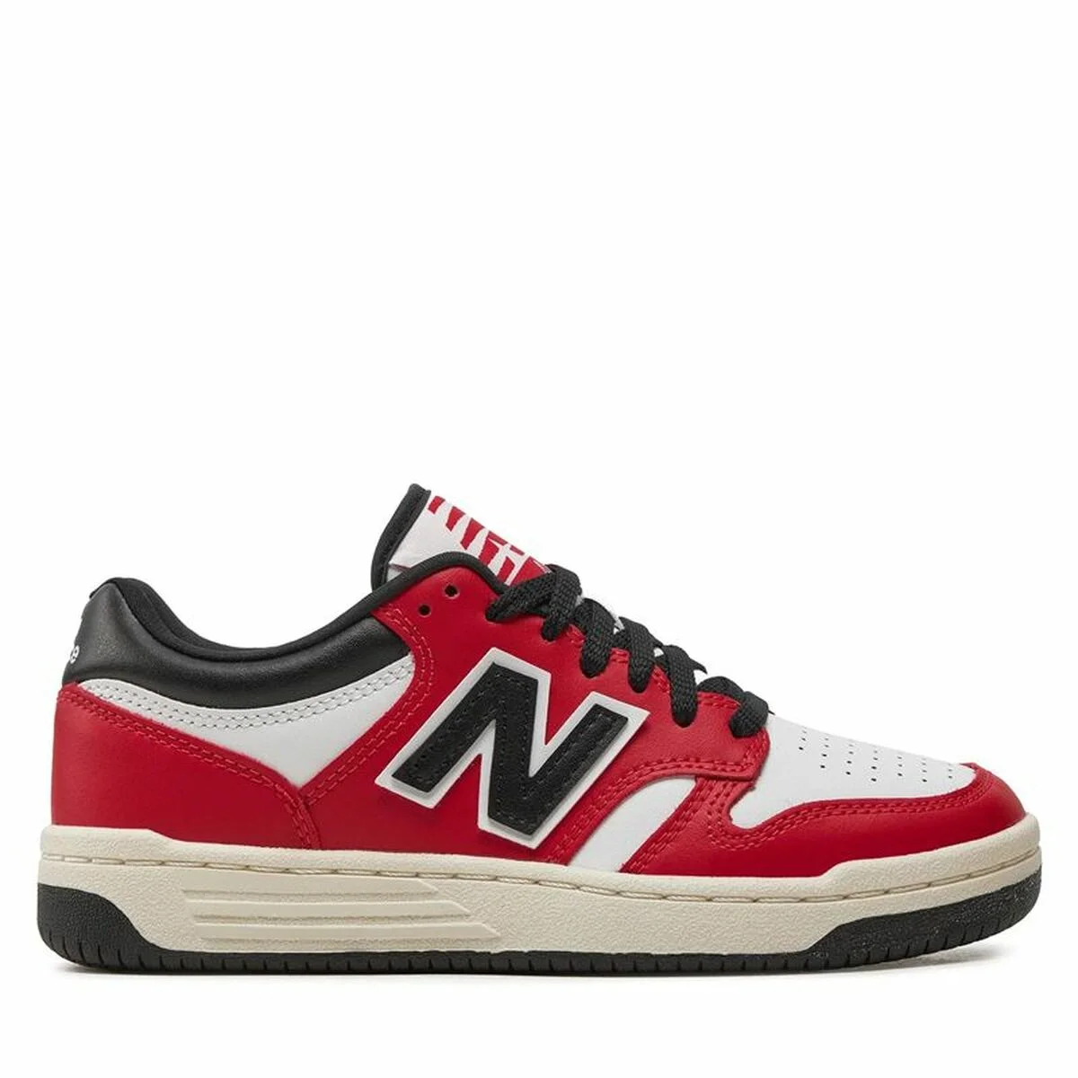 Zapatillas Deportivas Infantiles New Balance 480 Blanco Rojo