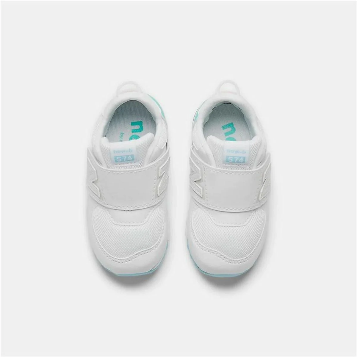 Zapatillas Deportivas Infantiles New Balance 574 NEW-B HOOK LOOP Blanco