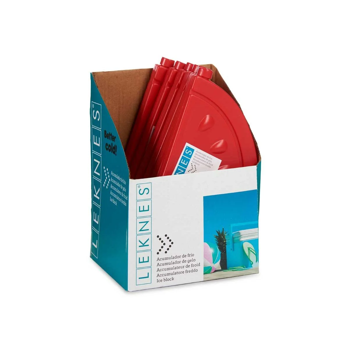 Acumulador de Frío Leknes 200 ml 11 x 1,5 x 22 cm 22 x 1,5 x 11 cm (6 Unidades)