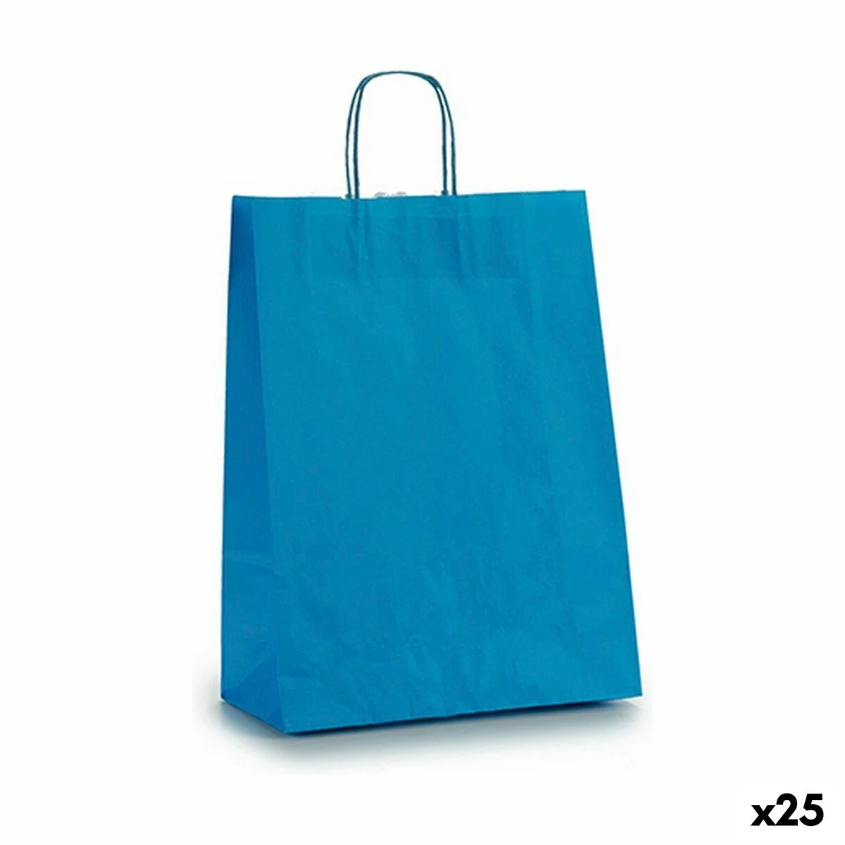 Bolsa de Papel Pincello Azul 12 x 52 x 32 cm (25 Unidades)