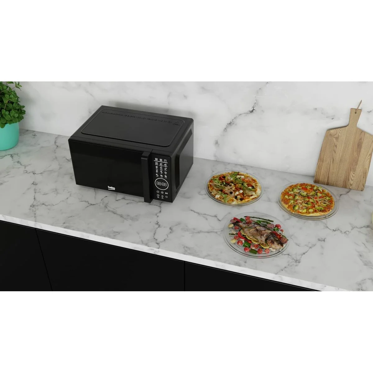 Microondas con Grill BEKO MGC20130BFB 20L Negro 1000 W