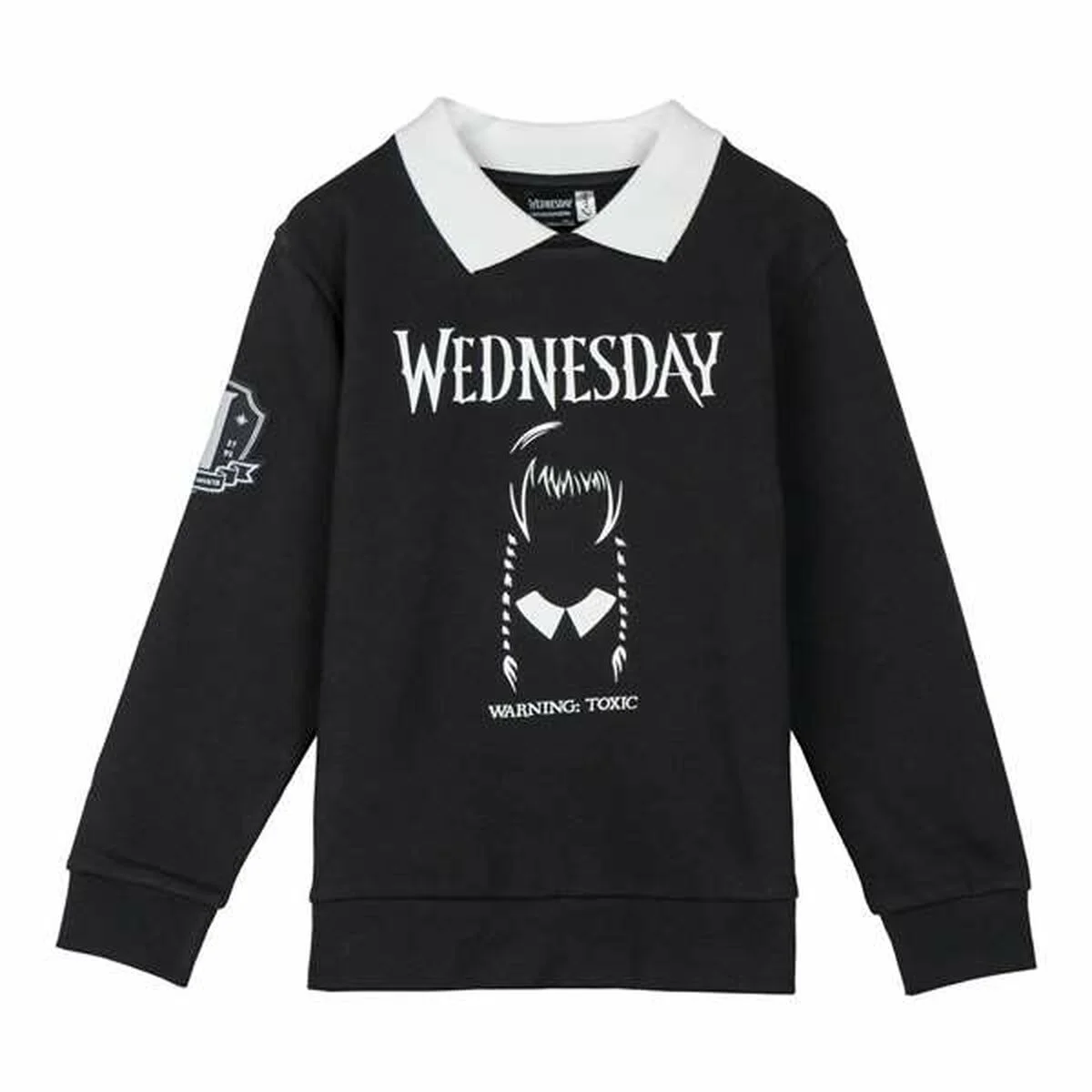 Sudadera Infantil Wednesday Gris oscuro