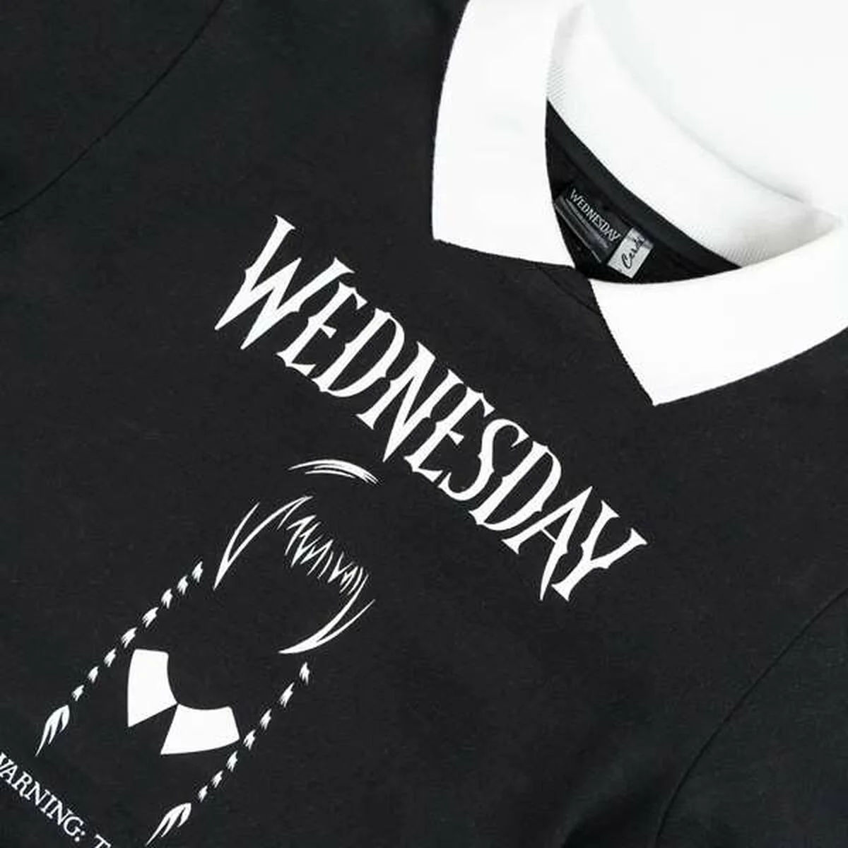Sudadera Infantil Wednesday Gris oscuro