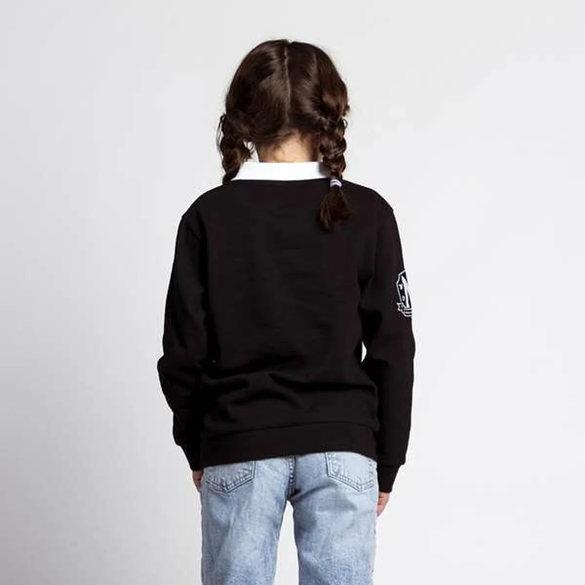 Sudadera Infantil Wednesday Gris oscuro