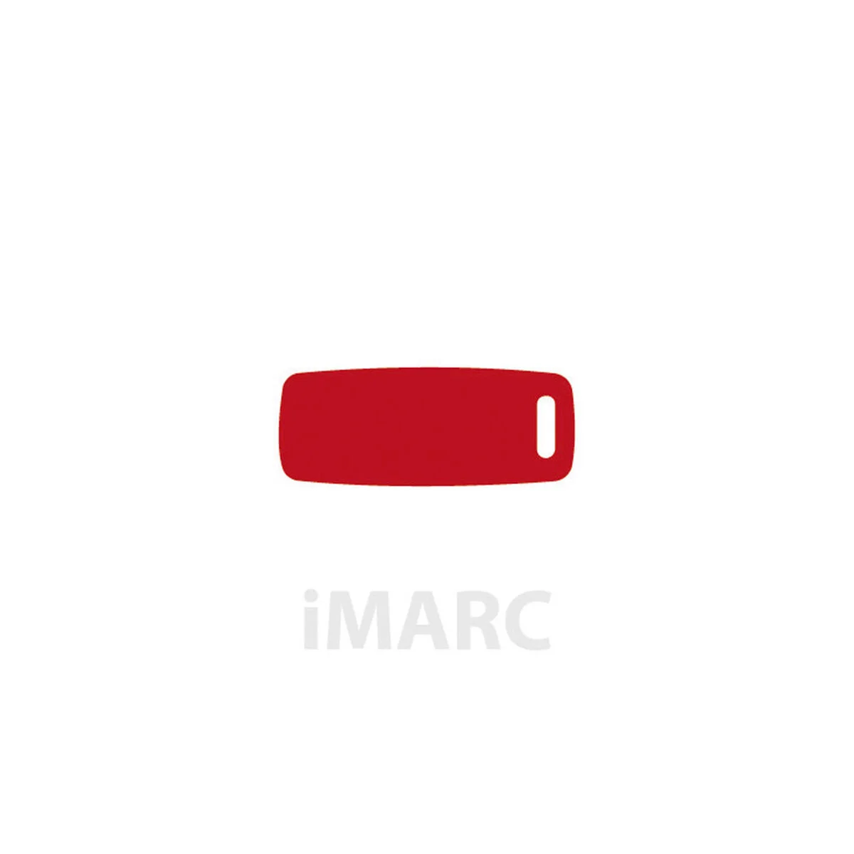 Placa identificativa para collar Imarc Baggage Rojo
