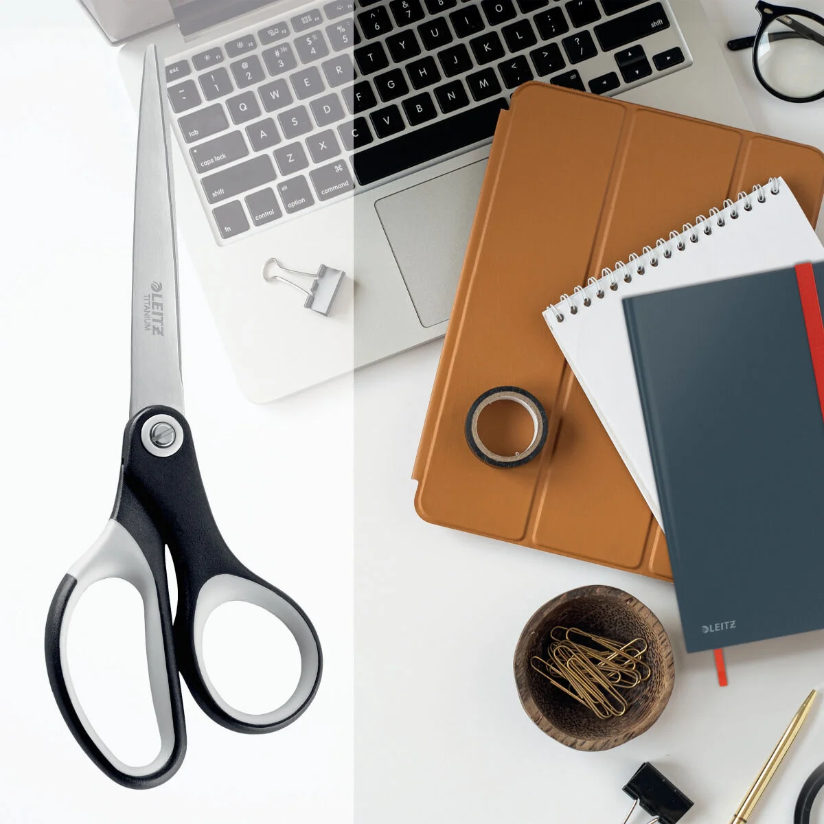 Tijeras Leitz Quality 180 mm Negro