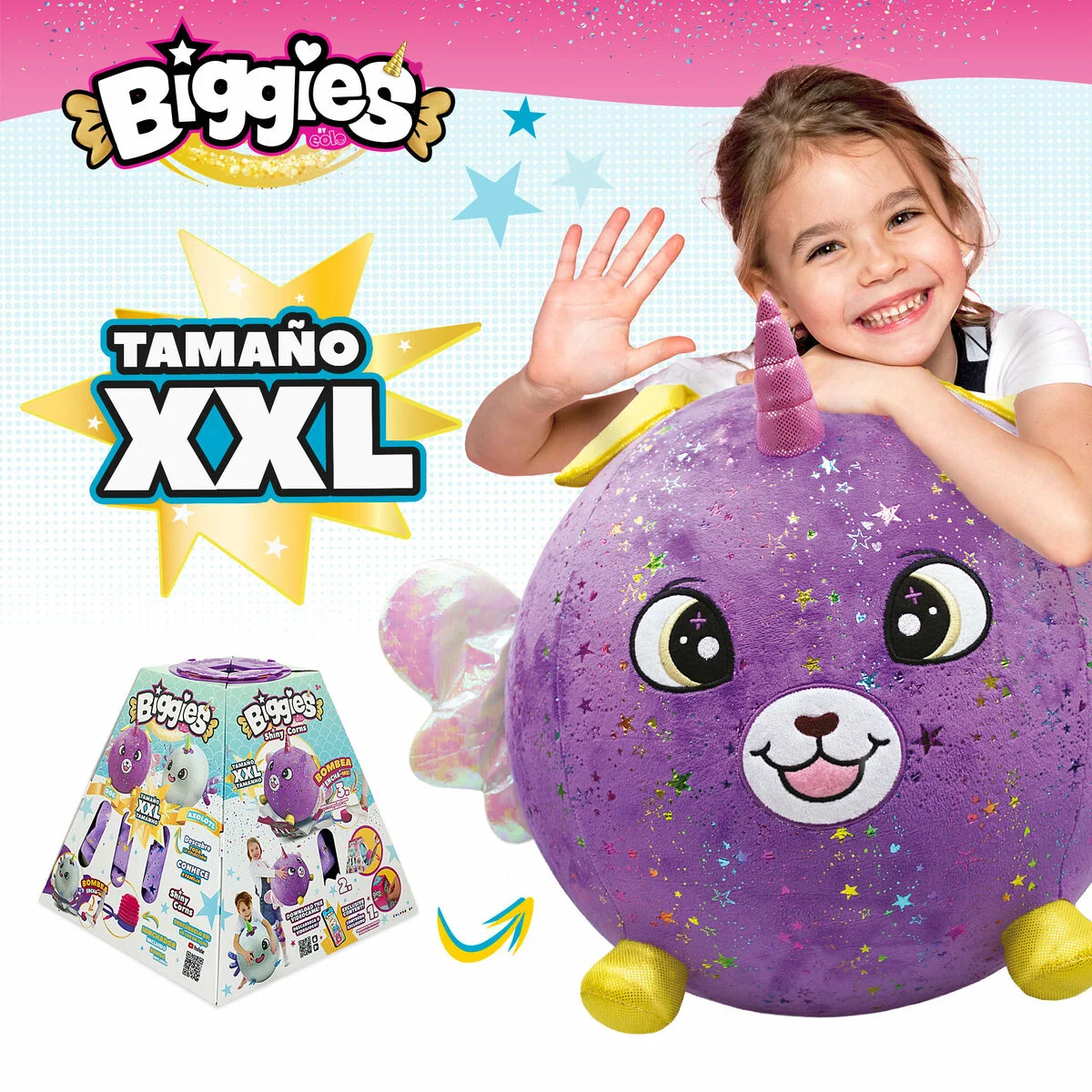 Peluche Eolo Morado Felpa Plástico 45 x 45 x 45 cm Hinchable (4 Unidades)
