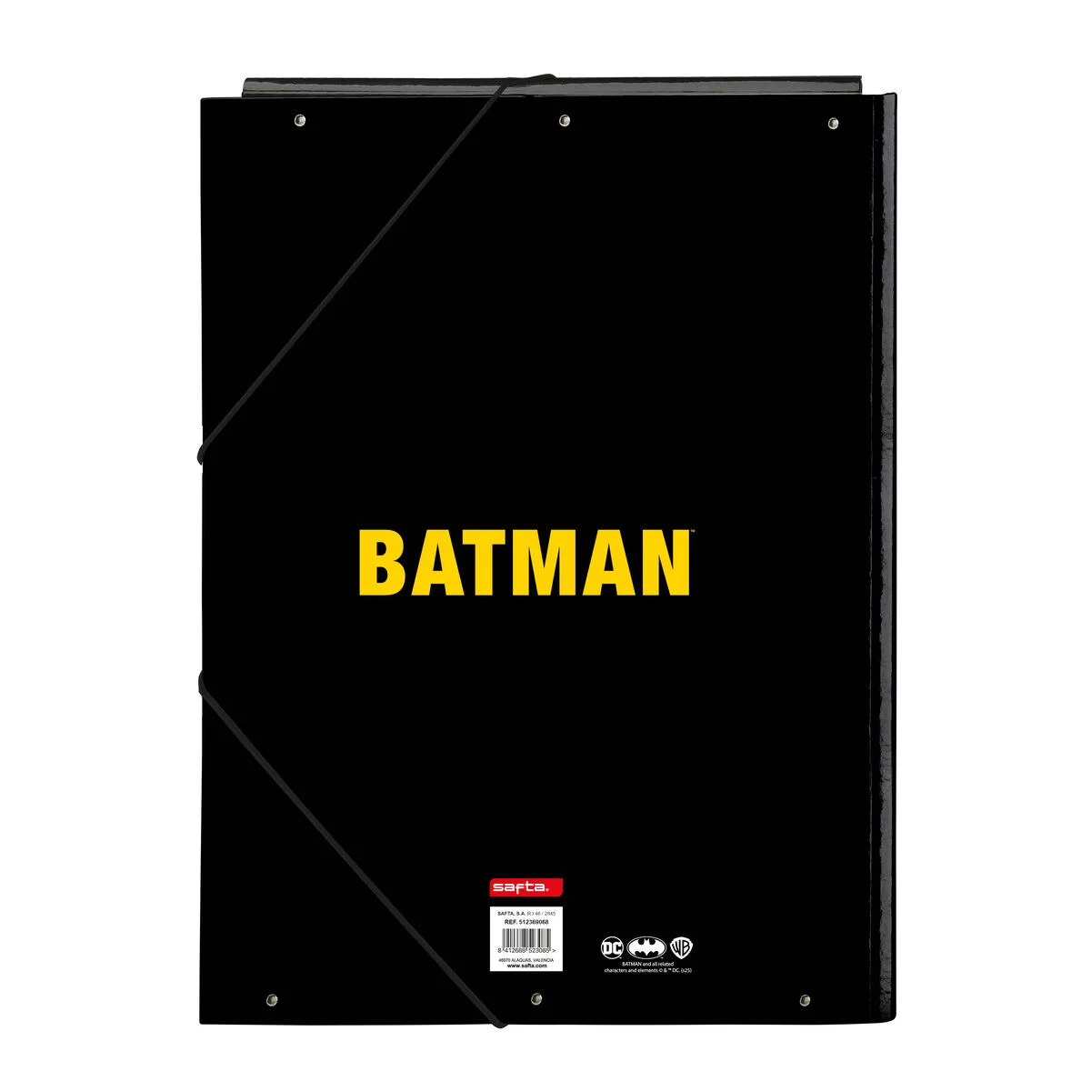 Carpeta de anillas Batman Game over Negro A4 26 x 33.5 x 2.5 cm