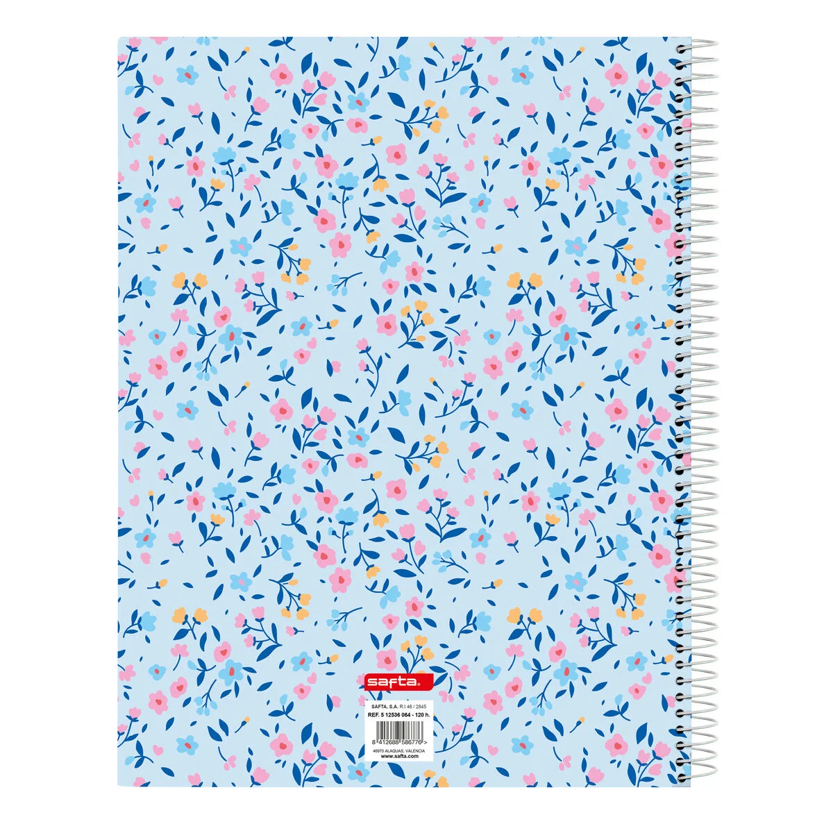 Libreta Vicky Martín Berrocal Paraíso Azul Rosa A4 120 Hojas