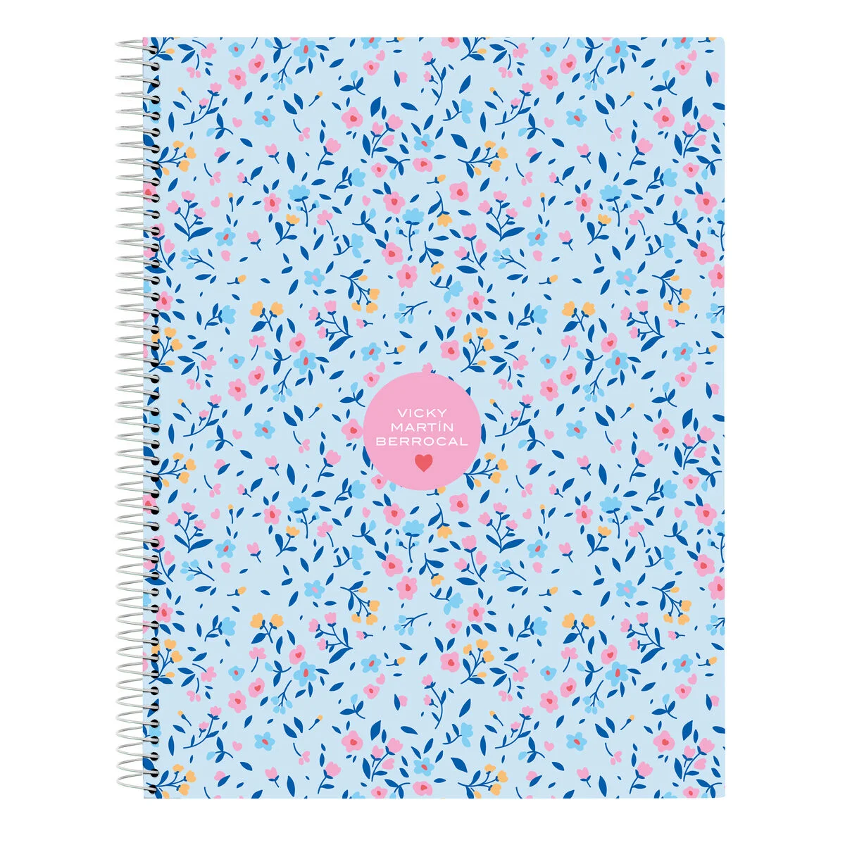 Libreta Vicky Martín Berrocal Paraíso Azul Rosa A4 120 Hojas
