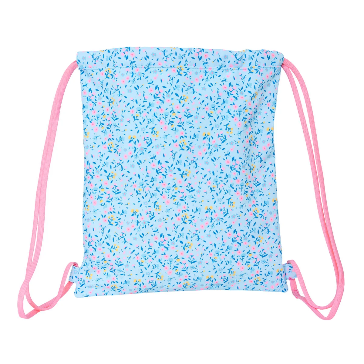 Bolsa Mochila con Cuerdas Vicky Martín Berrocal Paraíso Azul Rosa 35 x 40 x 1 cm