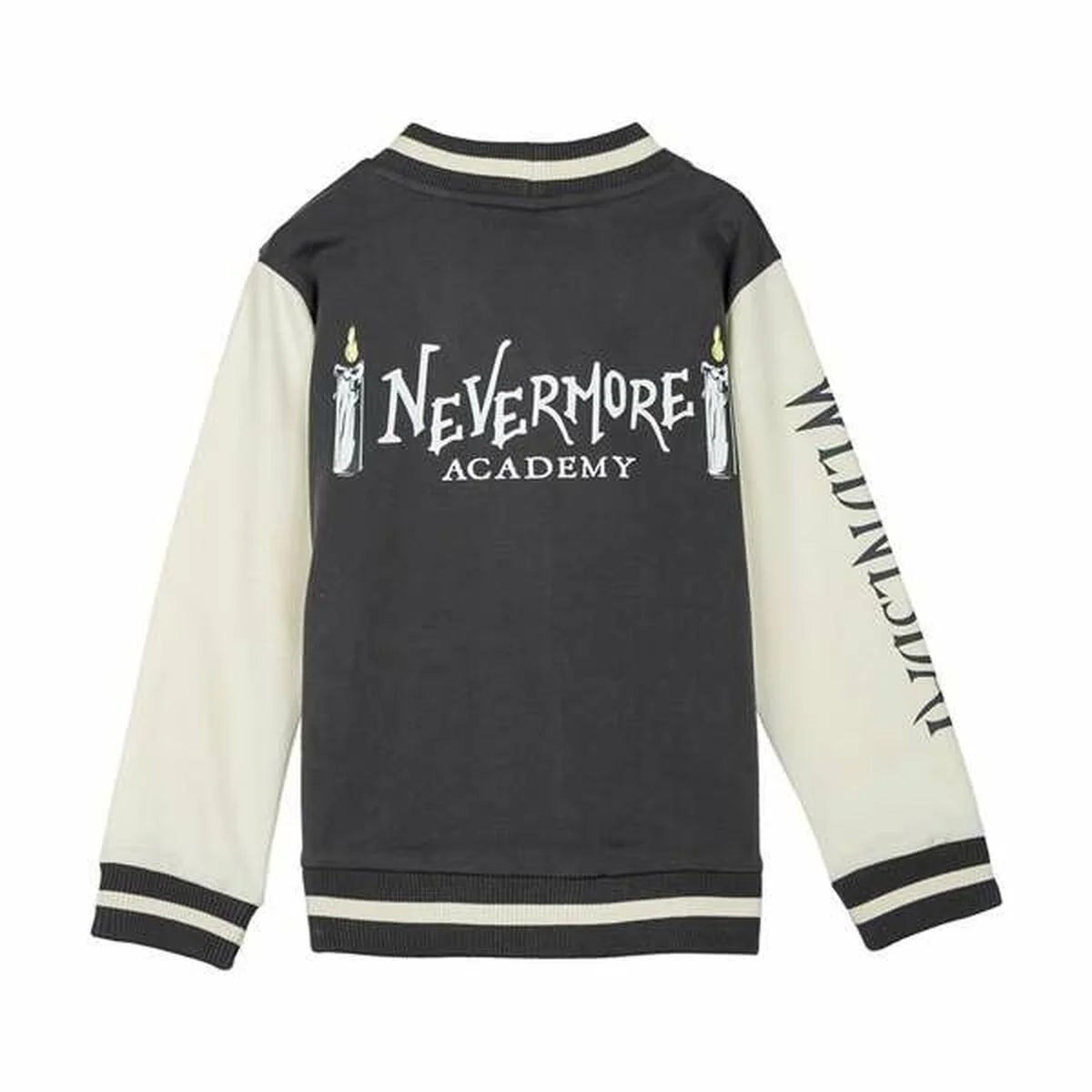 Sudadera sin Capucha Unisex Wednesday Gris oscuro