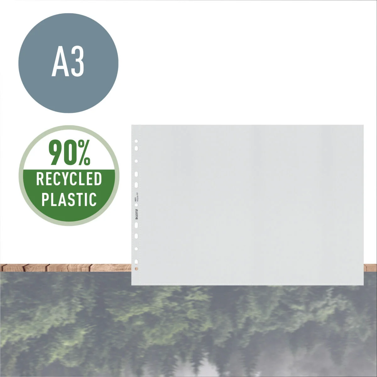 Fundas Leitz Transparente A3 Reciclado 25 Unidades