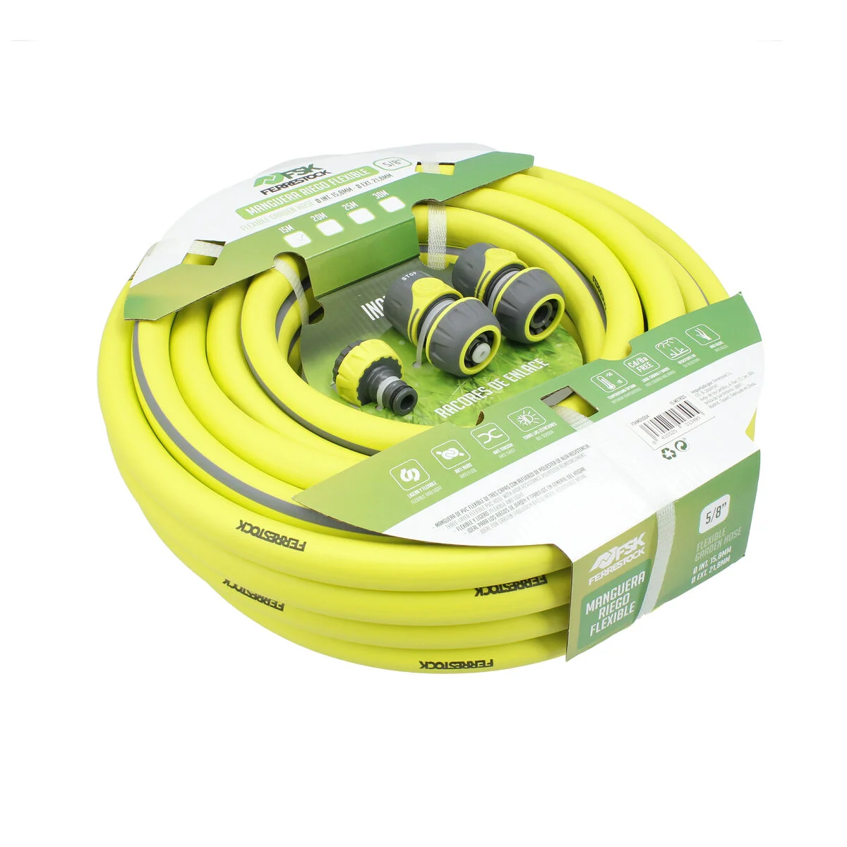 Manguera Ferrestock 5/8" Poliéster 15 m Ø 15 mm Flexible