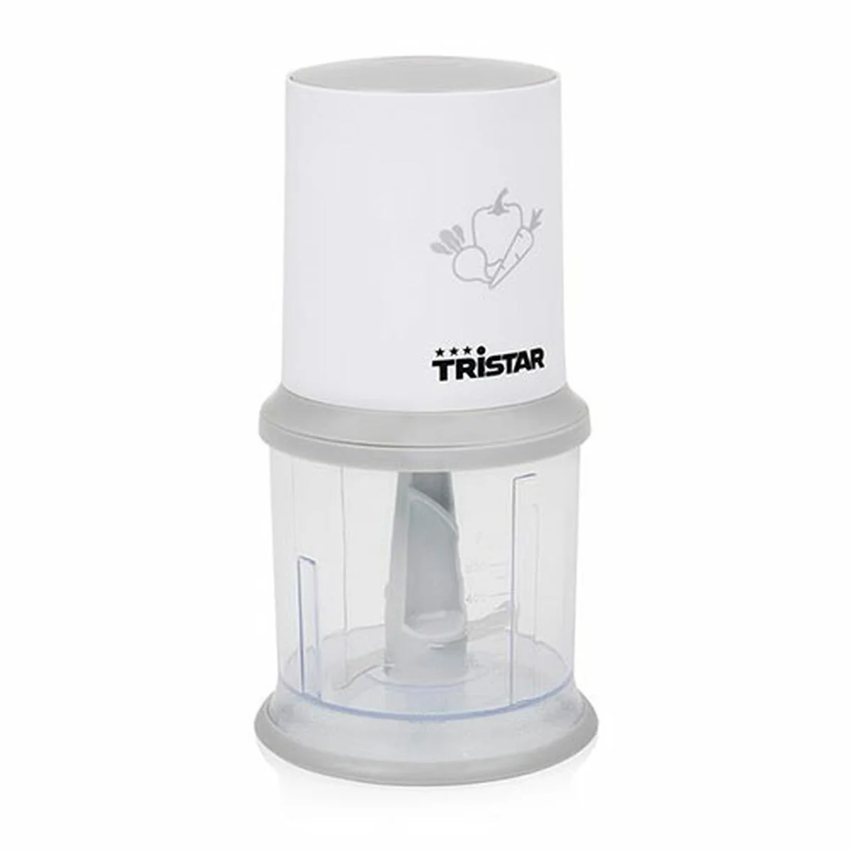 Picadora Tristar Blanco Acero Inoxidable Plástico 200 W 0,5 L