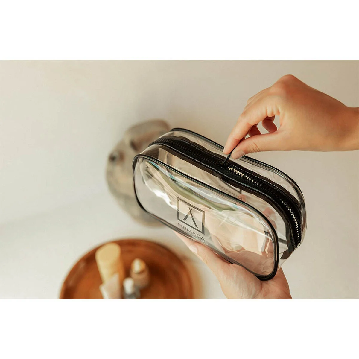 Neceser de Viaje Numada Transparente PVC 23 x 11,5 x 6,5 cm