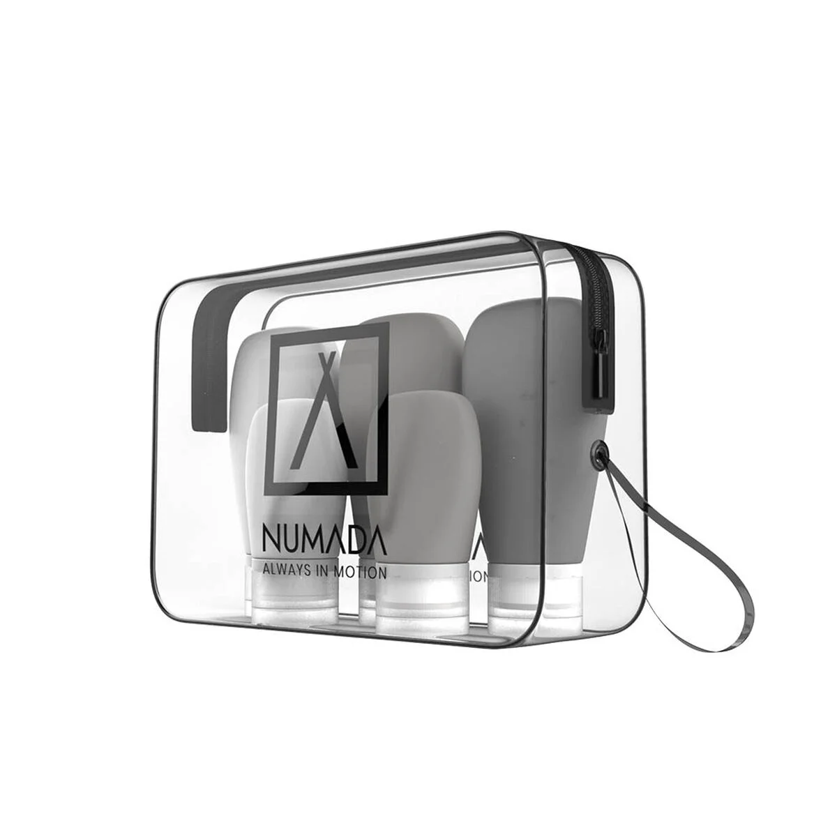 Neceser de Viaje Numada Transparente PVC Silicona 20 x 6,5 x 13,5 cm