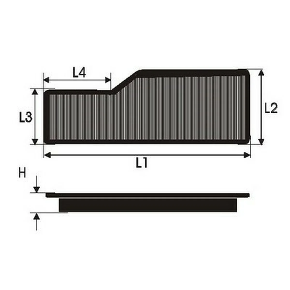 Filtro de aire Green Filters P965006