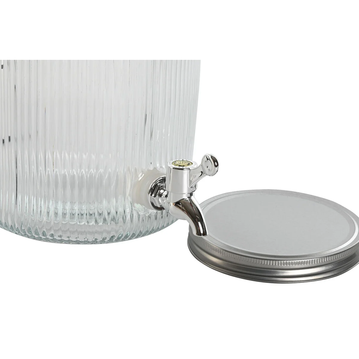 Dispensador de Agua Home ESPRIT Negro Metal Silicona Cristal ABS 5 L 19,6 x 23,5 x 40,5 cm