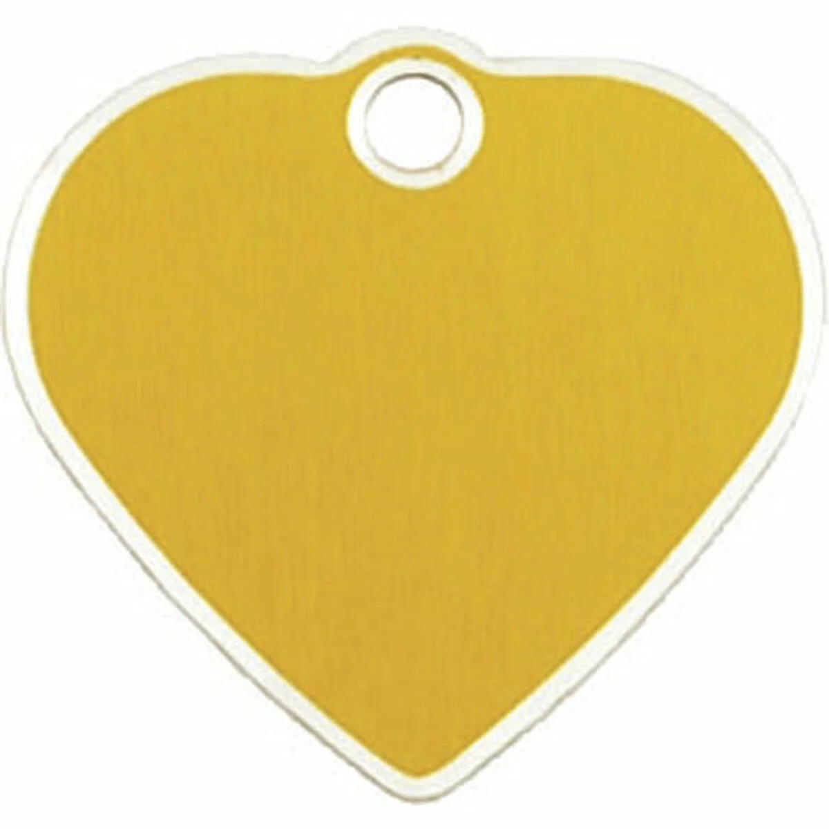 Placa identificativa para collar Imarc   Dorado Corazón Aluminio