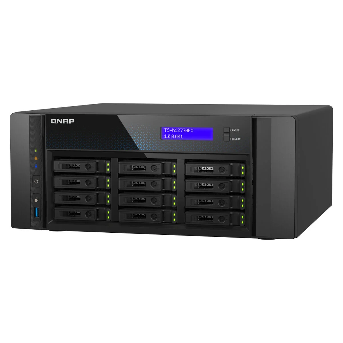 Almacenamiento en Red NAS Qnap TS-H1277AFX-R7-32G Negro