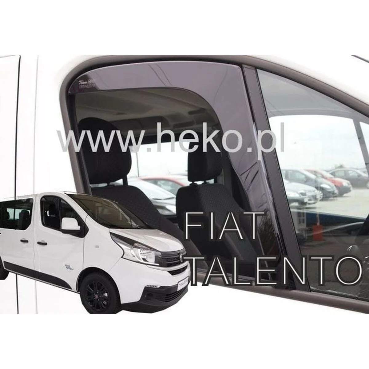 Deflector de viento HEKO HO27189 FIAT Talento renault trafic iii 2014 OPEL VIVARO Frontal 2 Piezas