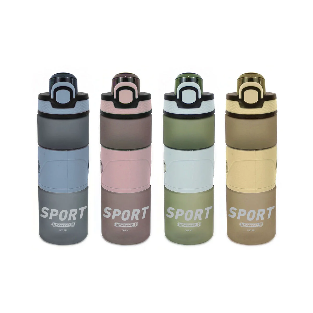 Botella de Agua Bewinner 500 ml 0,5 L 7 x 20,5 cm (12 Unidades)