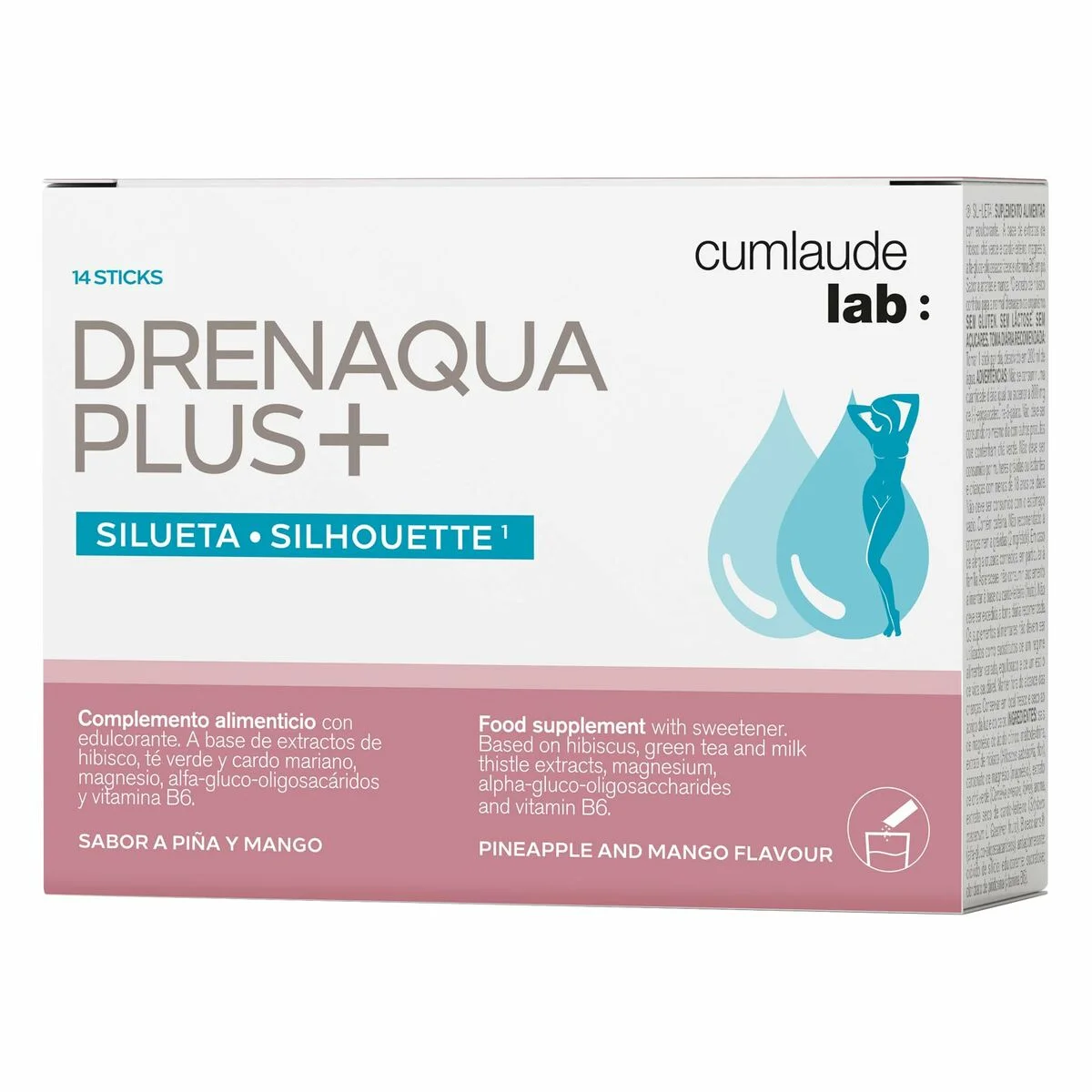 Complemento Alimenticio Cumlaude Lab DRENAQUA PLUS+ 14 Unidades