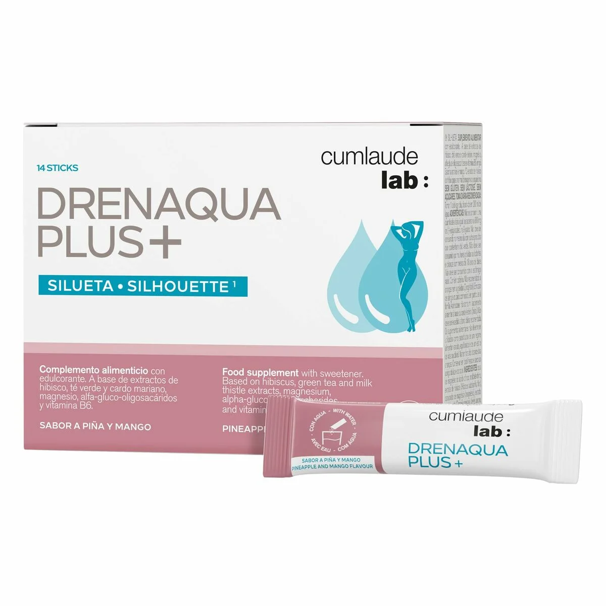 Complemento Alimenticio Cumlaude Lab DRENAQUA PLUS+ 14 Unidades