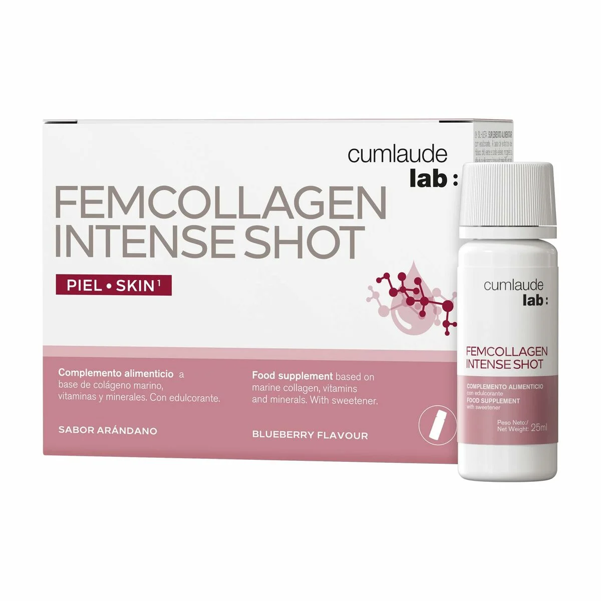 Complemento Alimenticio Cumlaude Lab FEMCOLLAGEN INTENSE SHOT 7 Unidades