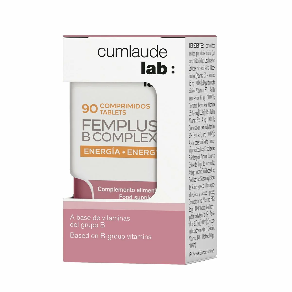 Complemento Alimenticio Cumlaude Lab FEMPLUS B-COMPLEX 90 Unidades