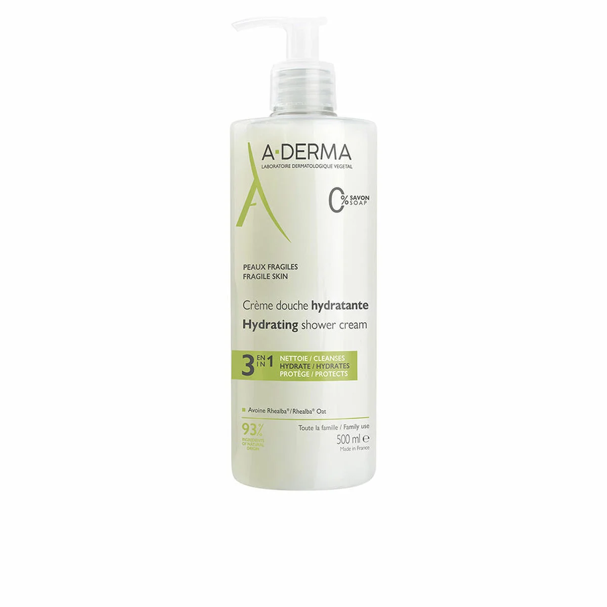 Crema de Ducha A-Derma LES INDISPENSABLES 500 ml