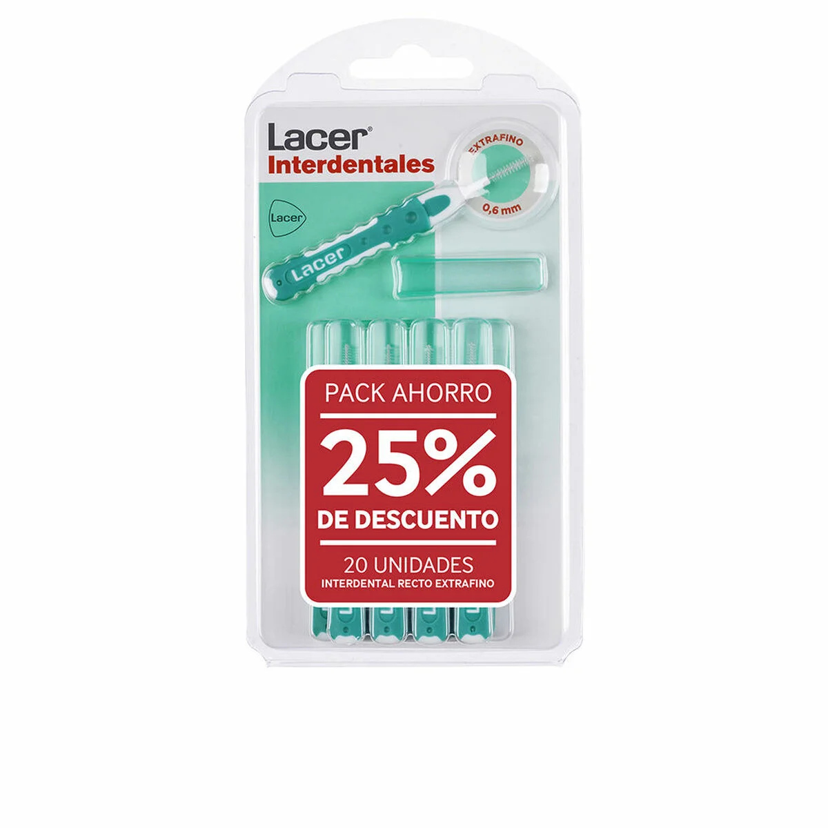 Cepillo de Dientes Interdental Lacer ANGULAR EXTRAFINO 2x 10 Unidades