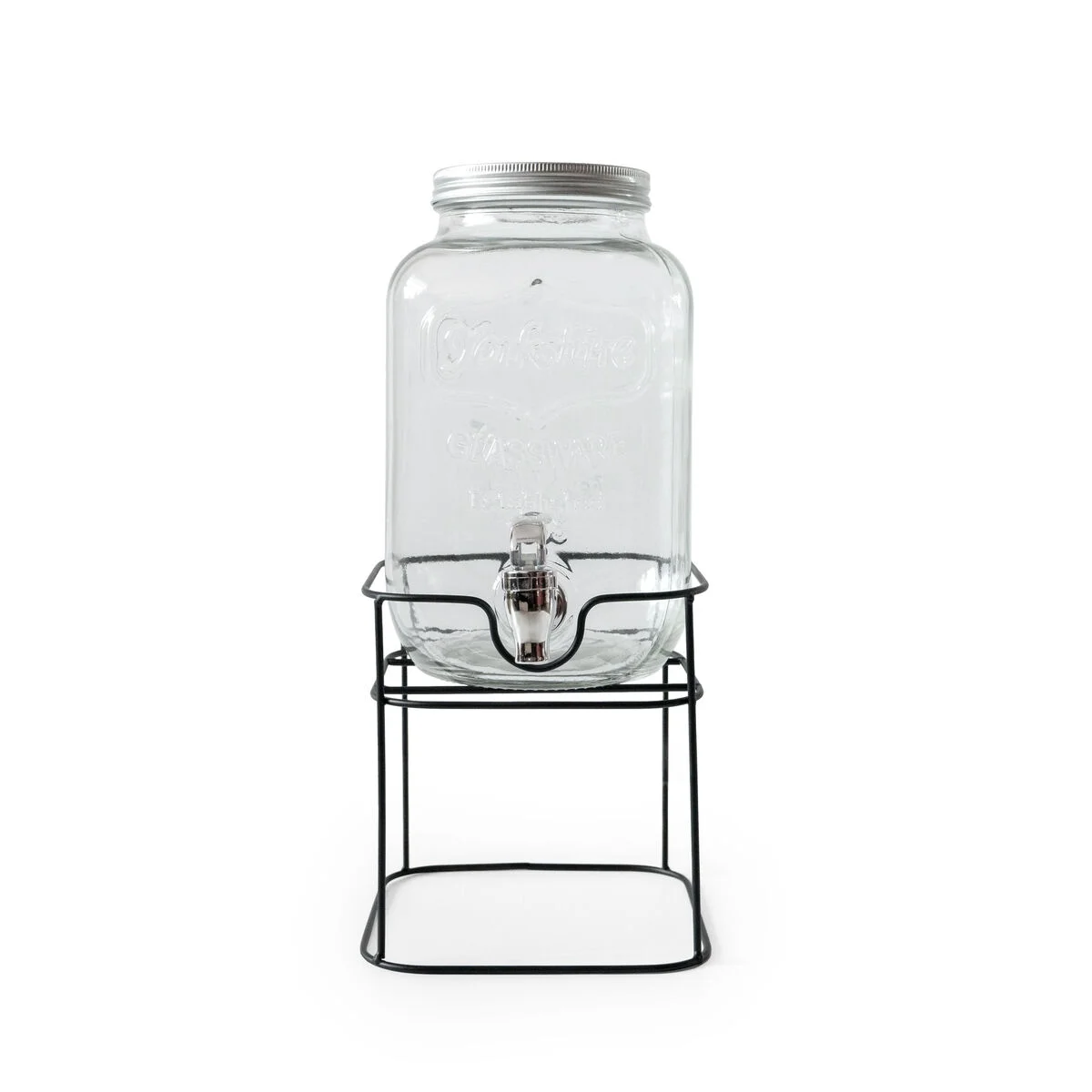 Dispensador de bebidas La Mediterránea Rustik Metal Vidrio 4 L 17 x 17 x 30,5 cm (4 Unidades)