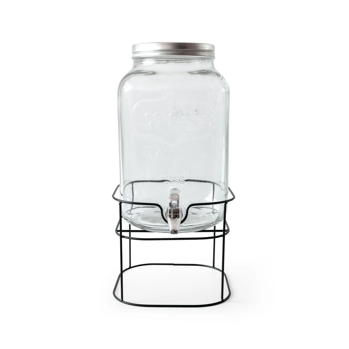 Dispensador de bebidas La Mediterránea Rustik Metal Vidrio 8 L 22 x 22 x 37 cm (4 Unidades)