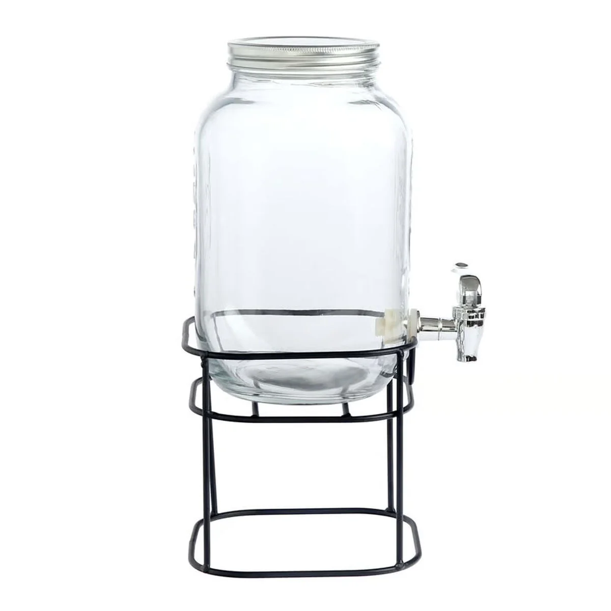 Dispensador de bebidas La Mediterránea Rustik Metal Vidrio 8 L 22 x 22 x 37 cm (4 Unidades)