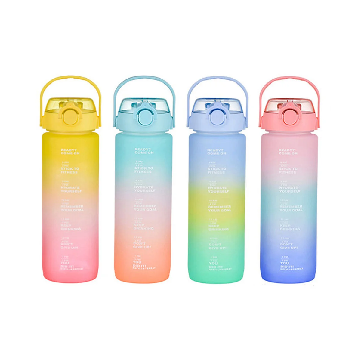 Botella de Agua Bewinner Multicolor 600 ml 7,5 X 20 CM (12 Unidades)