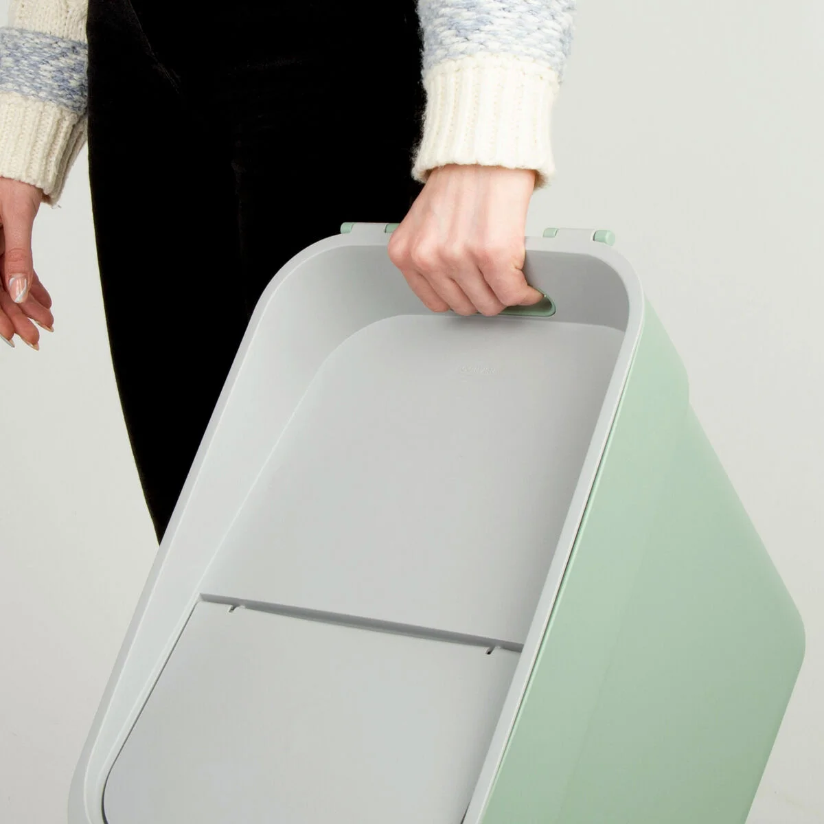 Waste bin Curver Green Plastic 20 L (6 Units)