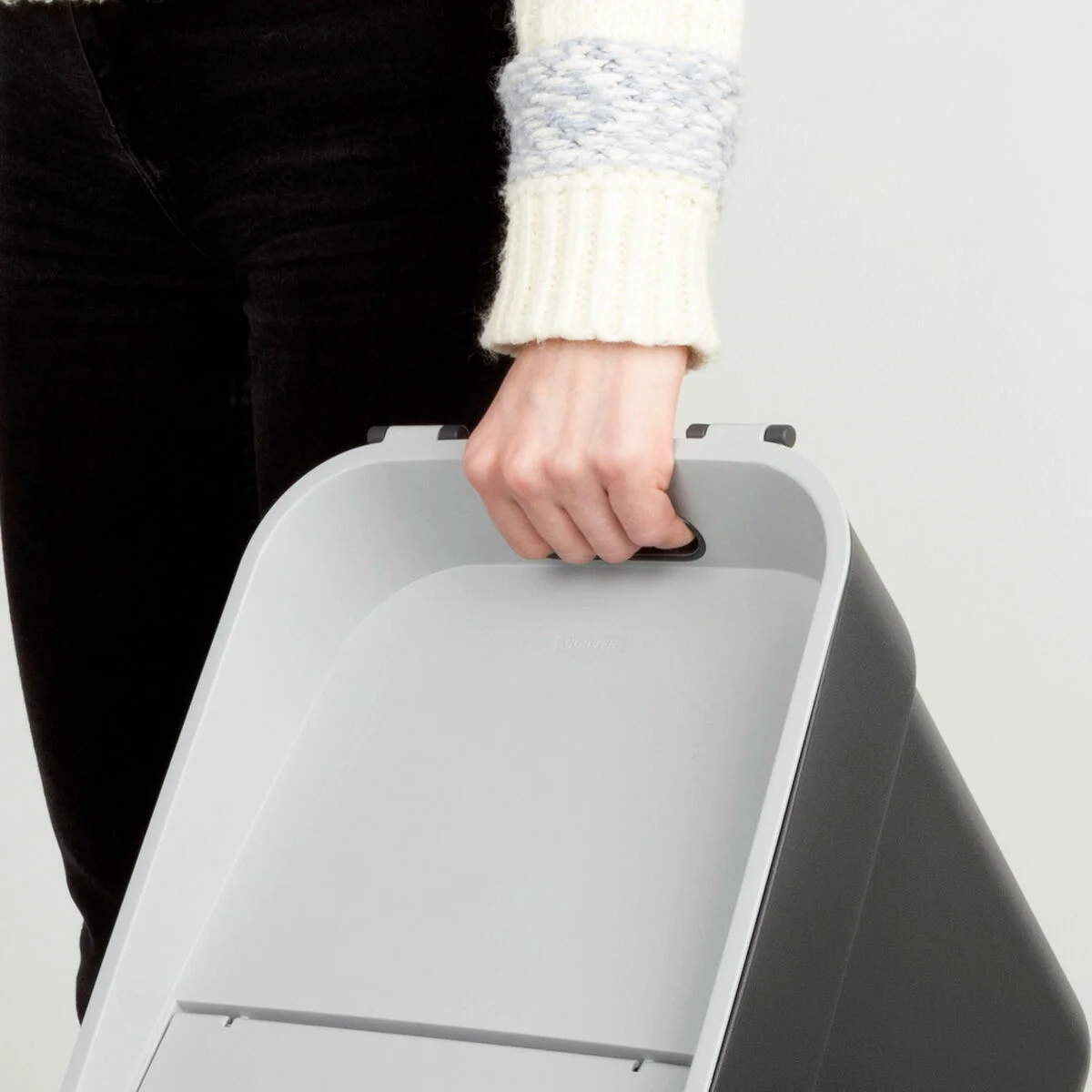 Waste bin Curver Grey Plastic 20 L (6 Units)