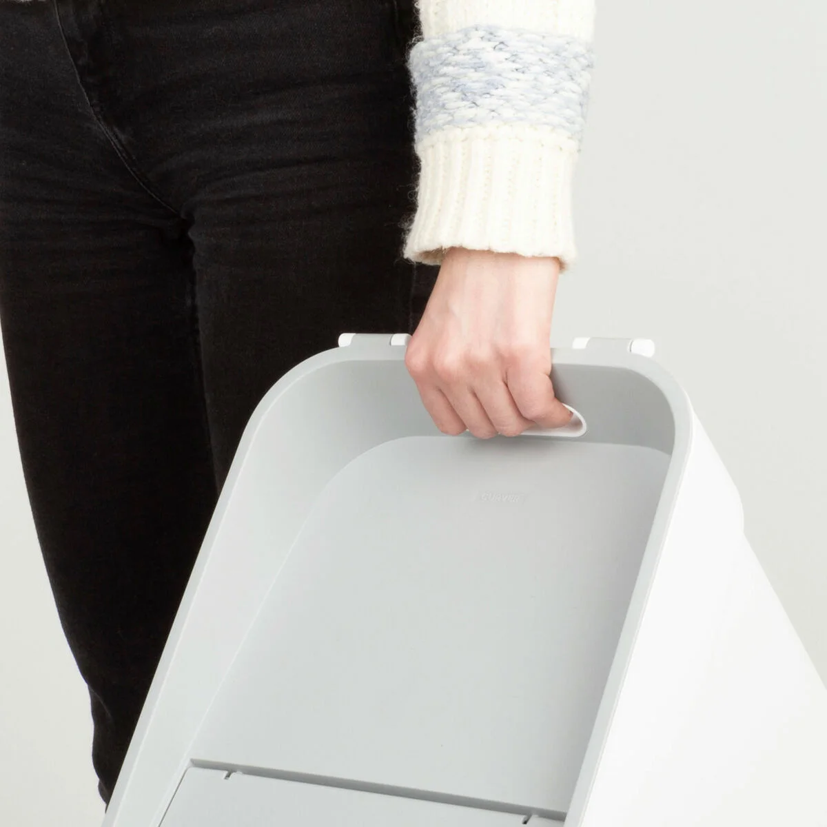 Waste bin Curver White Plastic 20 L (6 Units)