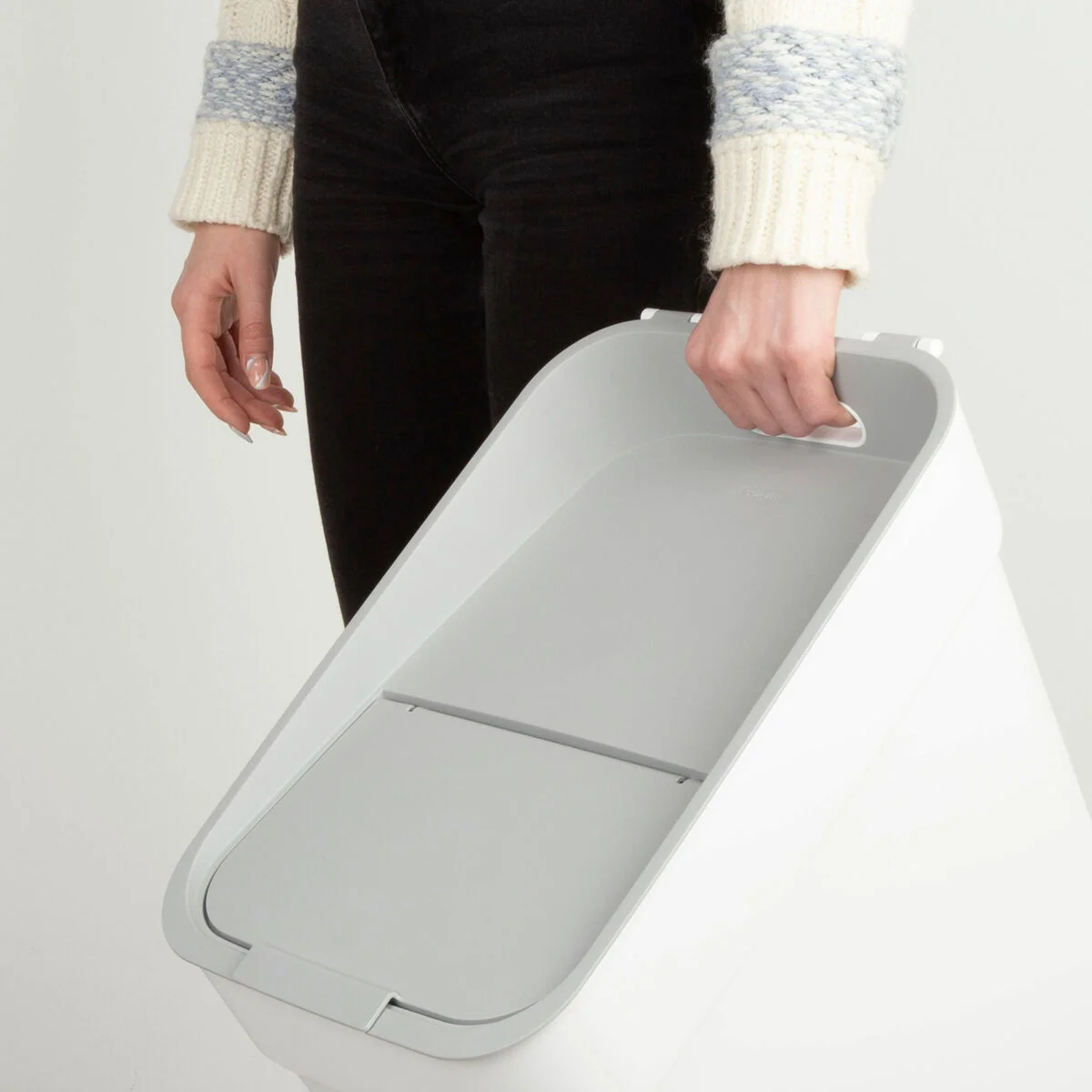 Waste bin Curver White Plastic 30 L (6 Units)