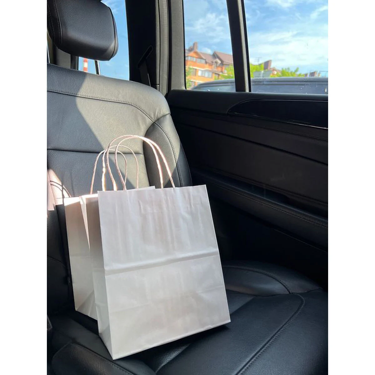 Bolsa de Papel Algon Blanco 26 x 14 x 31 cm 3 Piezas (24 Unidades)