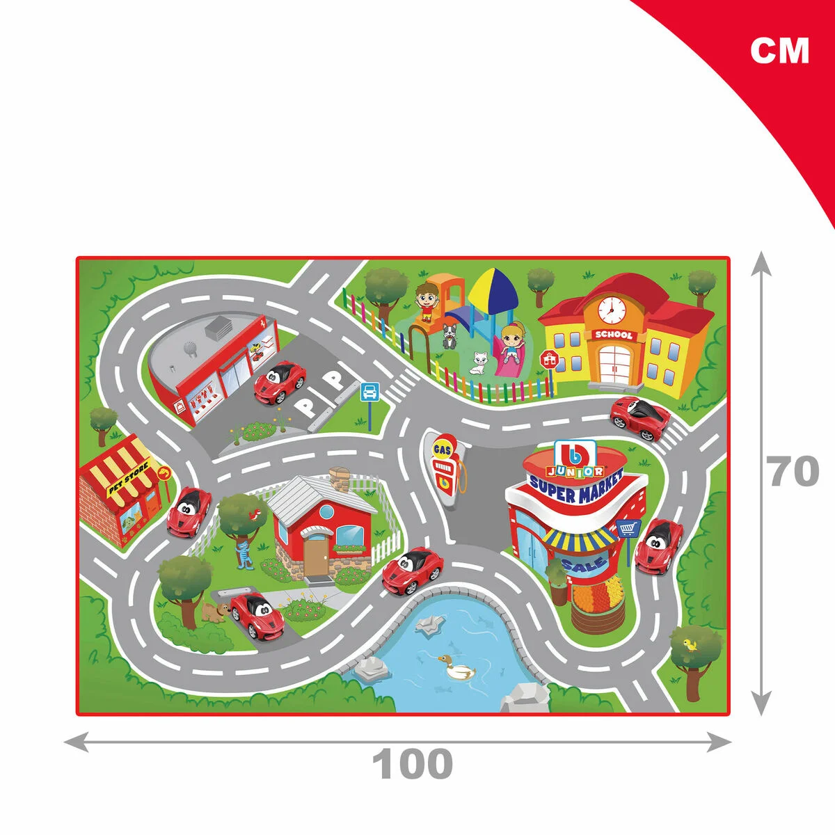 Playset Ferrari 100 x 0,1 x 70 cm 6 Unidades