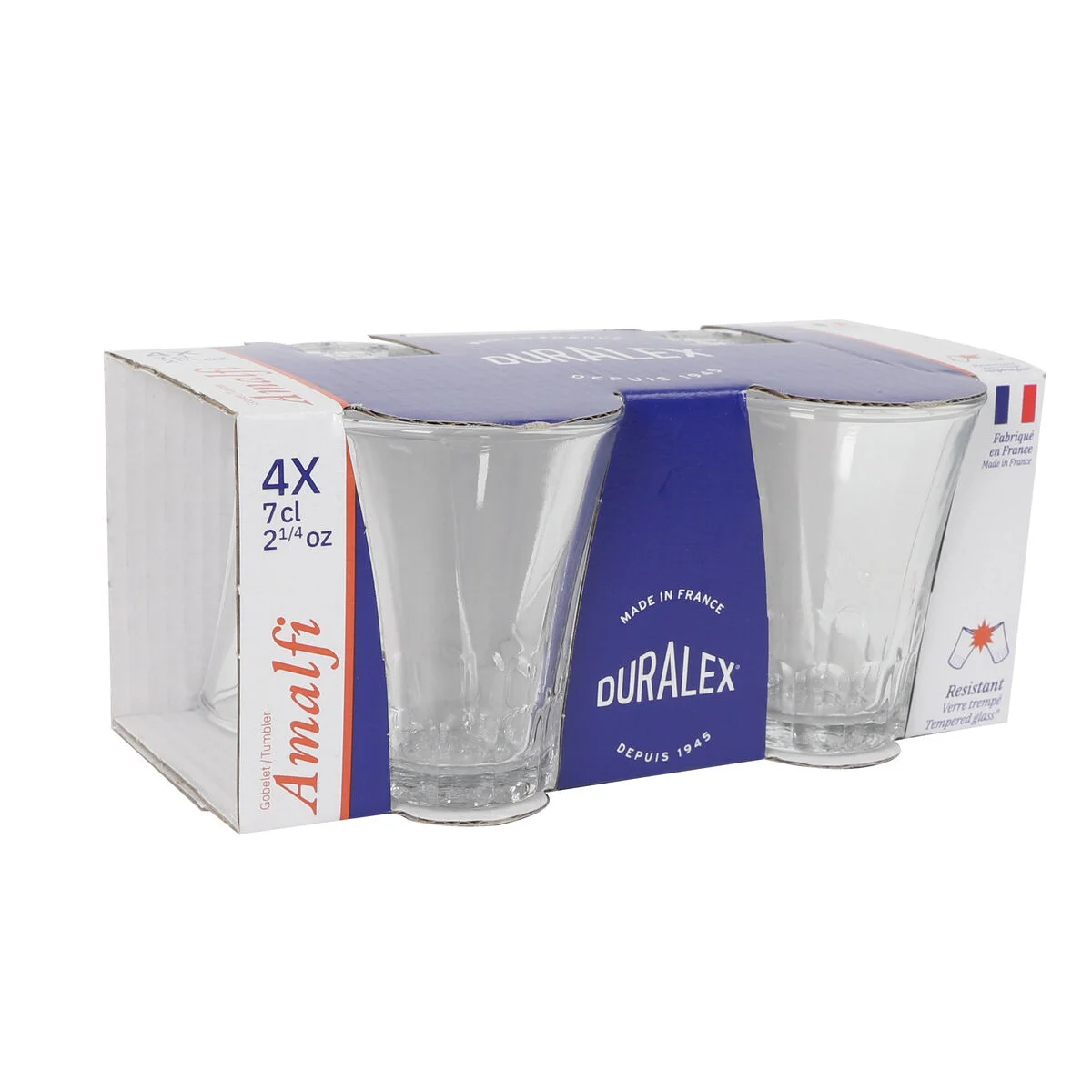 Set de Vasos Duralex Amalfi 70 ml 4 Piezas (12 Unidades)
