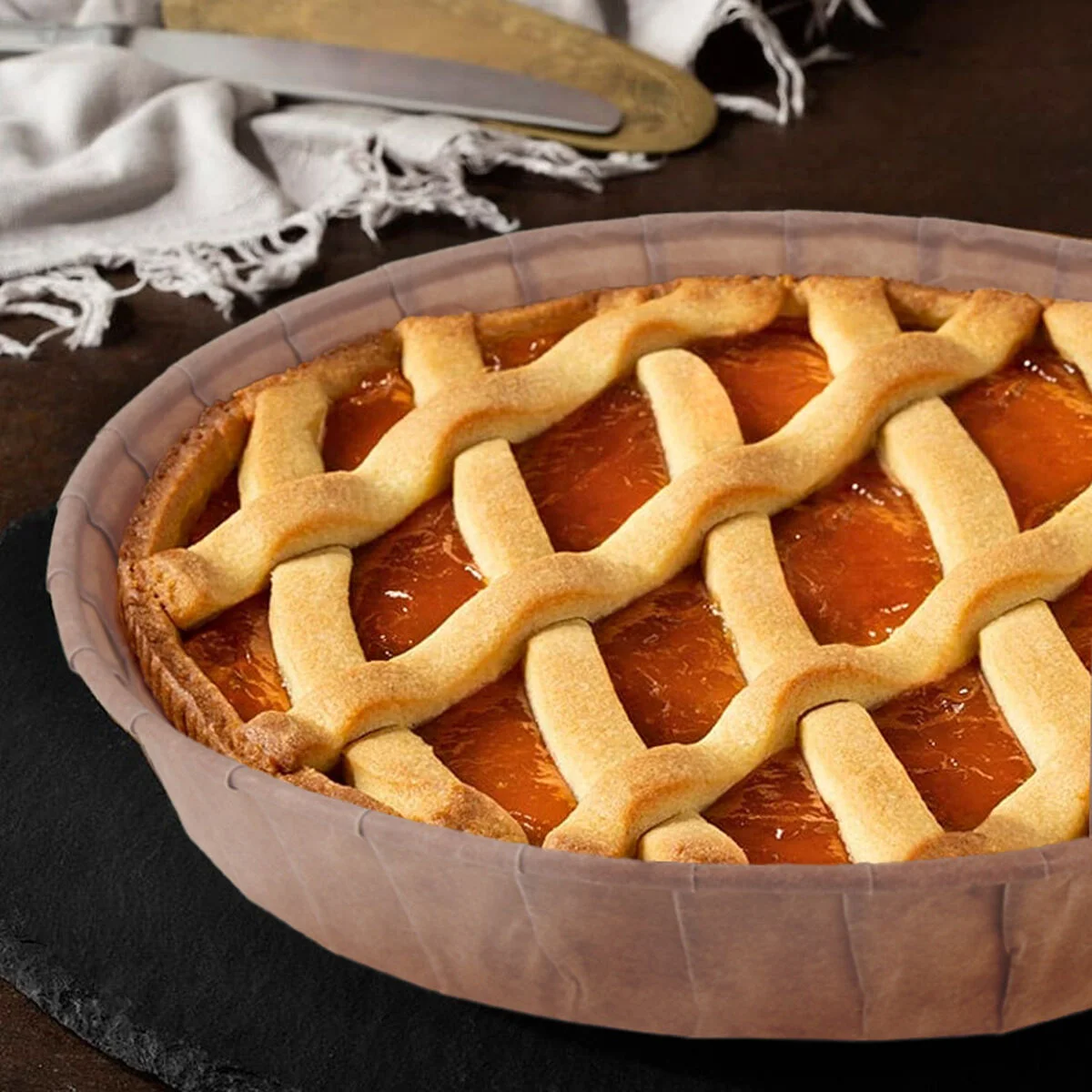 Set de Moldes de Repostería Algon Papel 20 x 4 cm 12 Piezas (24 Unidades)